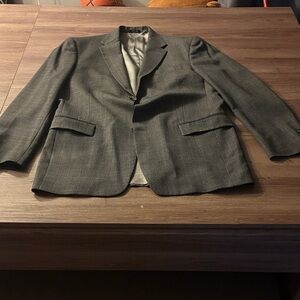 Men's Classic Gray Glen Plaid Blazer